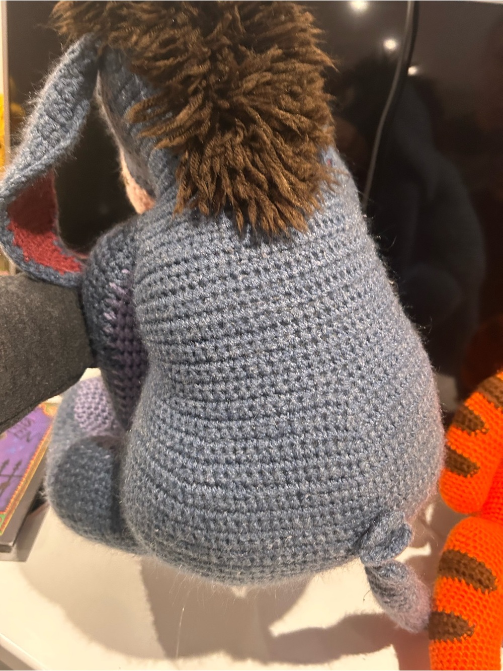 Hand crocheted eeyore - Picture 6 of 13